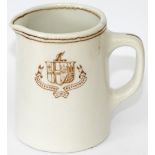 Great Western Railway small china MILK JUG with early GWR Twin Shield Coat of Arms and REFRESHMENT