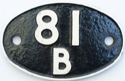 Shedplate 81B Slough 1950-1964 with sub sheds Aylesbury to 1950, Watlington to 1957 and Marlow to