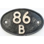 Shedplate 86B Newport Pill 1950-1963, then Newport Ebbw Junction 1963-1973. Lightly face cleaned