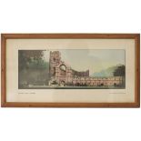 Carriage Print FOUNTAIN'S ABBEY, YORKSHIRE from an original etching by Fred Taylor, R.I. from the