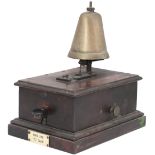 South Eastern Railway Sykes pattern keyed Block Bell, ivorine plated MAIN LINE C. CABIN. From