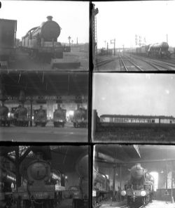 24 large format glass negatives. Taken in 1932 includes NER, LNER: Doncaster, Selby and York (