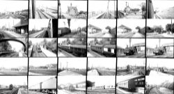 89 35mm negatives. Taken in 1957 locations include: Eastleigh, Barnetby, Retford and Leeds Trams.