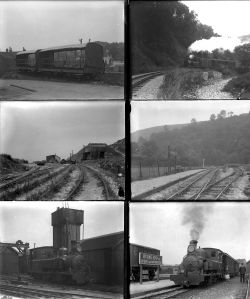 14 large format glass negatives. Taken in 1933 includes: Leek & Manifold Light Railway and a few