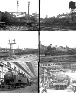 40 large format glass negatives. Taken in 1933 includes LMS: Camden, Derby, Bedford and Kettering.