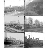 50 almost all large format glass negatives. Includes LSWR taken in 1923 at Nine Elms, Eastleigh