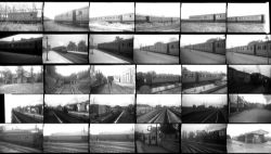 96 35mm negatives. Taken in 1957 locations include: Verney Jct, Inner Circle Rail Tour,