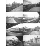 62 medium format negatives. Taken in 1963/64 locations include: Deganwy, Nantwich, Euston,