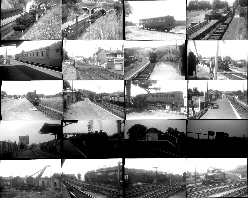 85 35mm negatives. Taken in 1959 locations include: Crofton, Savernake, Chard, Lyne Regis,