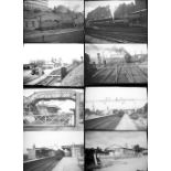 56 medium format negatives. Taken in 1962/63 locations include: Bromsgrove, New St, Bournville,