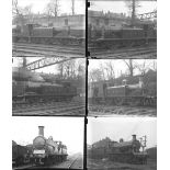 50 large format glass negatives. A mix of LSWR and LBSCR taken in 1922. Negative numbers within