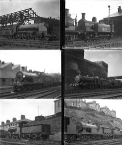 46 large format glass negatives. Taken in 1934 includes SR, PLA: Bromley, Victoria Docks, Clapham