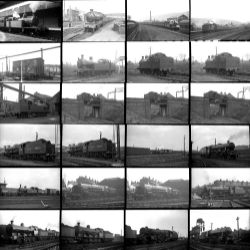 77 35mm negatives. Taken in 1951 locations include: Walkden, Agecroft, Guide Bridge and Crewe.