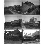 34 large format glass negatives. Taken in 1929 includes SDJR, LMS with a couple of GWR: mostly at