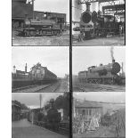 50 mostly large format glass negatives. Taken in 1926-1928 includes LSWR at Halwill, Torrington,