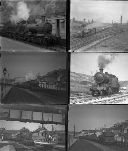 18 large format glass negatives. Taken in 1935/36 includes GWR: Westbury, Trowbridge, Winchester,