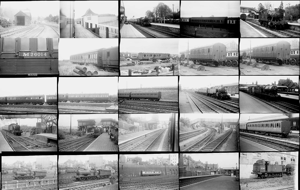140 35mm negatives. Taken in 1955 locations include: Tetbury, Wolverton, Higham Ferres, Bexhill,