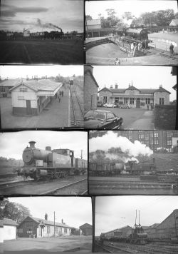 69 medium format negatives. Taken in 1962 Scottish locations, many stations, include: Brechin,