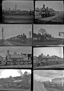 52 medium format negatives. Taken in 1930/31 includes LMS: Perth, Elstree, Crewe, Aviemore and