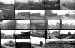 130 35mm negatives. Taken in 1957 locations include: Bicester, Bletchley, Wantage, Kings Norton,