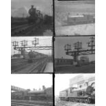 50 large format glass/non-glass negatives. Taken in 1925/26 includes LBSCR, LSWR and SR at