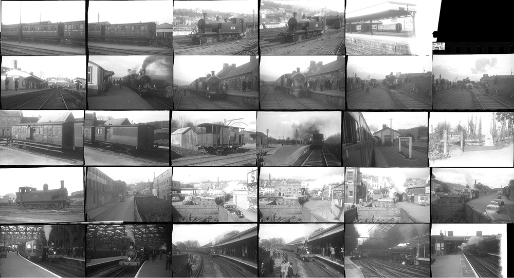 92 35mm negatives. Taken in 1961 locations include: CB&ScR, Cork City Railway, N&BR and Severn &