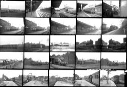 60 35mm negatives. Taken in 1954 locations include: Manchester Central, Delph, Lees, Widnes and