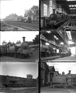 32 mostly large format glass negatives. Taken in 1932/33 includes SR: Eastleigh, Fratton, Bromley,