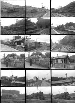 114 35mm negatives. Taken in 1945 locations include: Woodhead Route, Stratford and Newcastle.