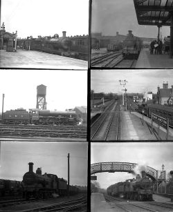 40 large format glass negatives. Taken in 1933/34/35/36 includes a mix of LNER, NBR, GER, LMS,