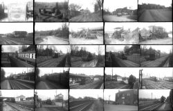 81 35mm negatives. Taken in 1958 locations include: Deptford Wharf, Wolverton, Merton Abbey, Seaton,