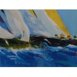 † Donald Hamilton Fraser RA (British 20th Century, 1929-2009), Loose Spinnaker