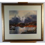 † Vivienne Pooley (British Northern School), Mist over Innominate Tarn, Haystacks of Cumbria