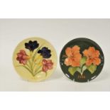 Two Moorcroft Year Plates - 1986 and 1987