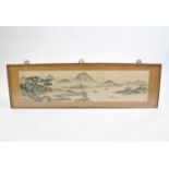 A large framed Chinese watercolour