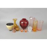 Collection of decorative glassware