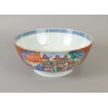 A late 18th century Chinese porcelain footed bowl