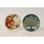 Two Moorcroft Year Plates - 1994 and 1995