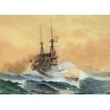 Arthur Knowles, marine watercolour