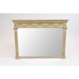 A Regency style over-mantle wall mirror