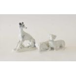 Karl Ens and Heubach porcelain models of dogs