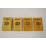 WISDEN CRICKETERS' ALMANACK 1938, 1940, 1941, 1942. All in original limp cloth