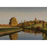 Bill Snow, View of Shrewsbury, oil