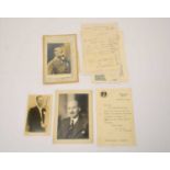 SIGNED PHOTOGRAPHS of Clement Atlee (1883-1967)