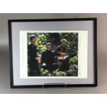 Robert Whittaker, a signed photographic print of The Beatles in Chiswick Park