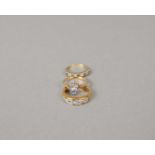 Three 9ct gold rings