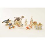 Collection of Royal Crown Derby imari paperweights