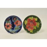 Two Moorcroft Year Plates - 1982 and 1983
