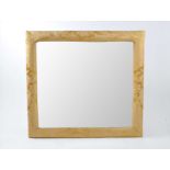 A large wall mirror