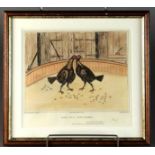 Set of six cockfighting prints, each 20 x 22cm (SH)